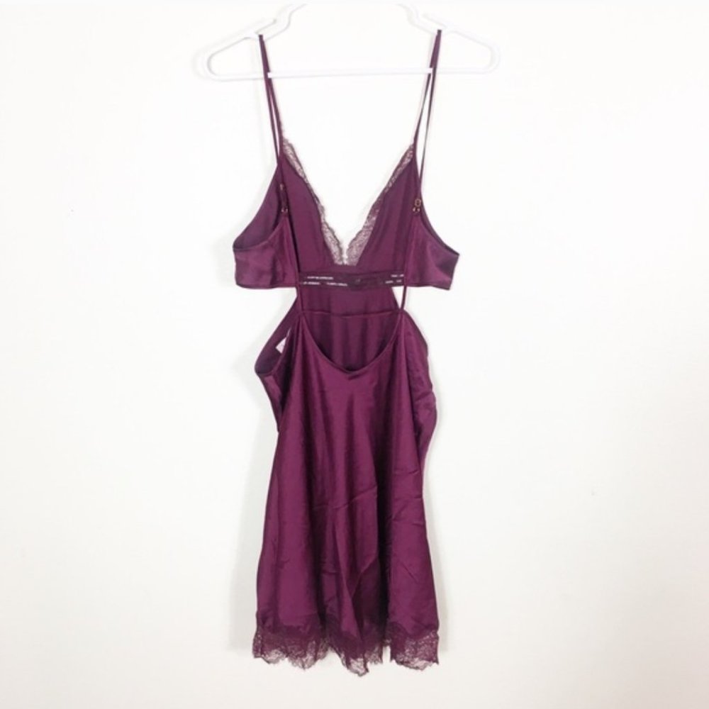 Victoria’s Secret Maroon Satin Lingerie Dress - Picture 3 of 10